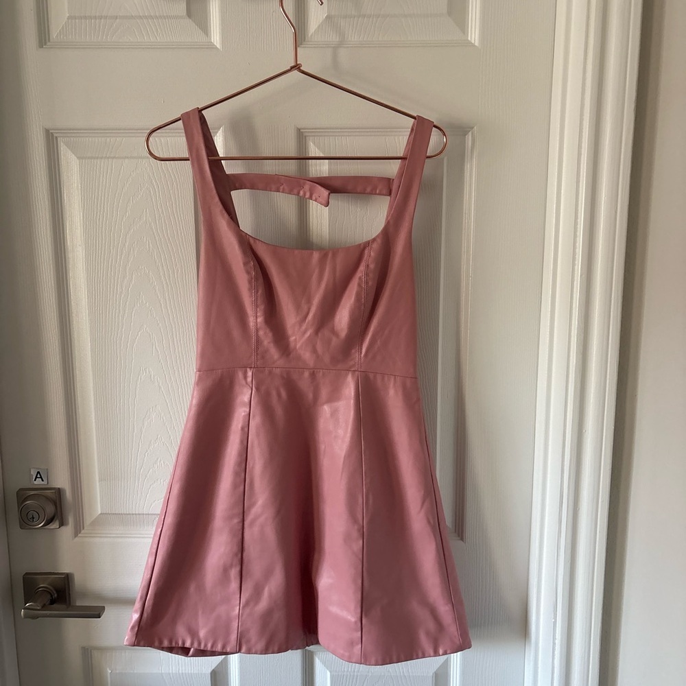 For Love & Lemons Talia faux leather mini dress Size S - Picture 3 of 7